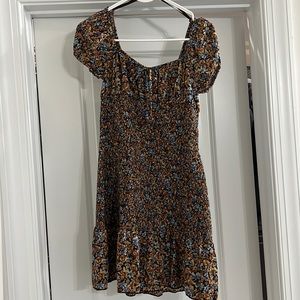 Wild Fable Smocked Floral Mini Dress